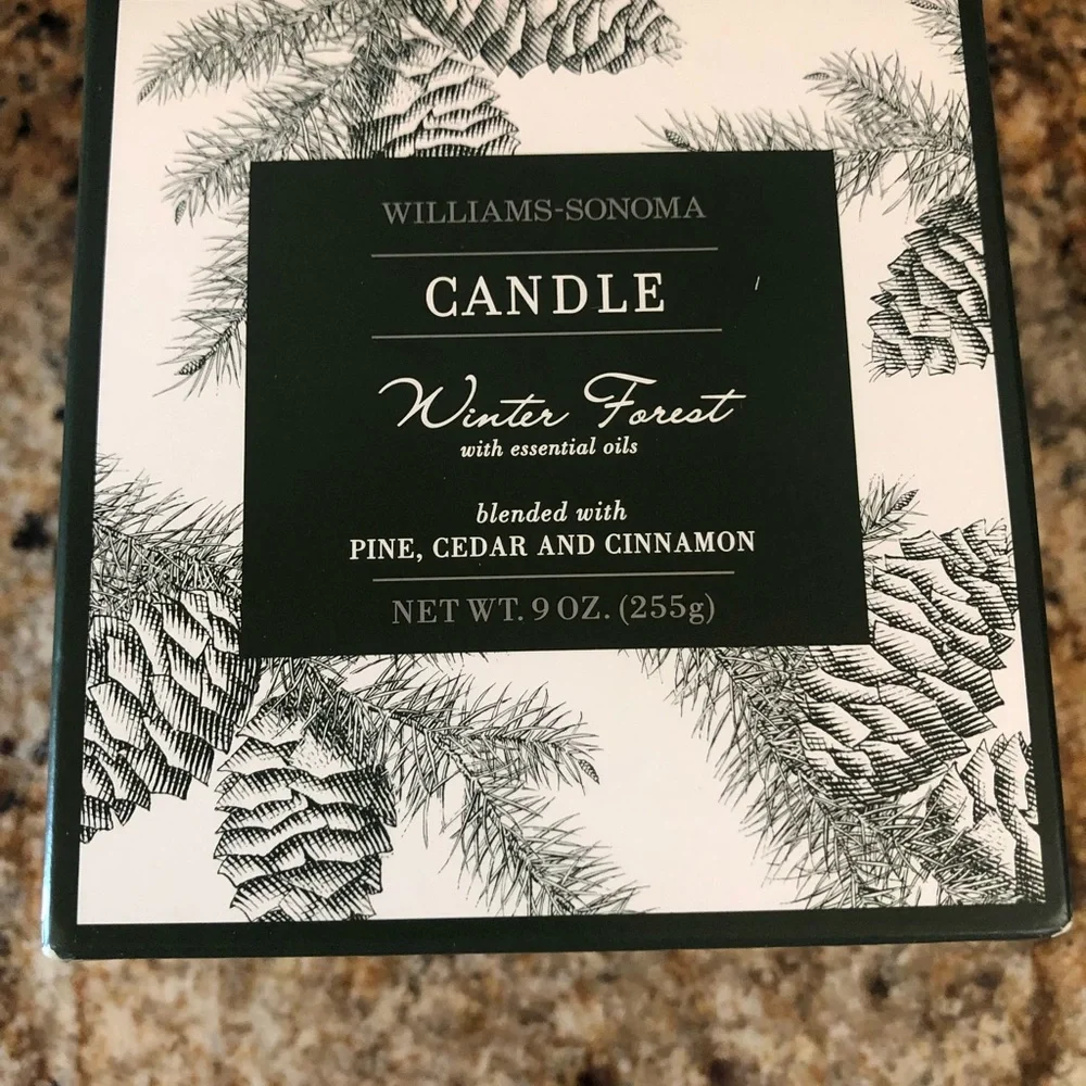 Williams Sonoma pair of Winter scent candles